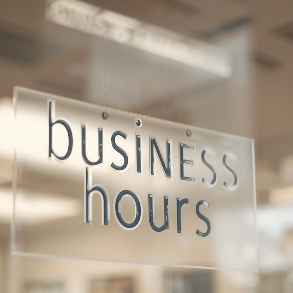 business hours